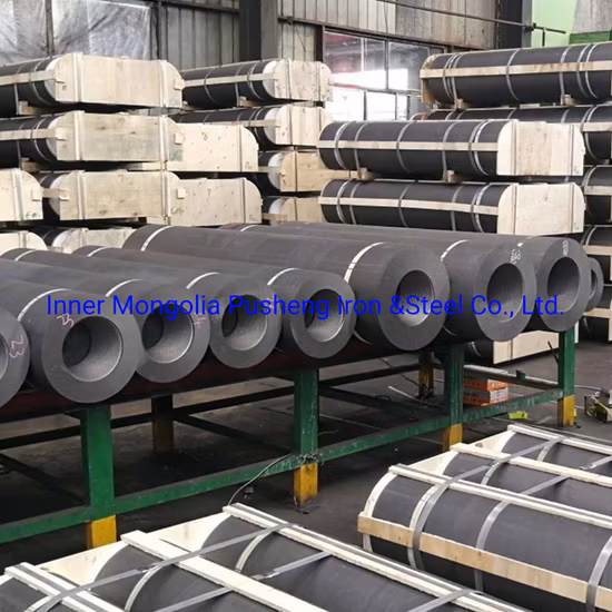UHP400 UHP450 UHP500 UHP550 UHP600 Graphite Electrode with Nipple UHP Graphite Electrode for Eaf Arc Furnace